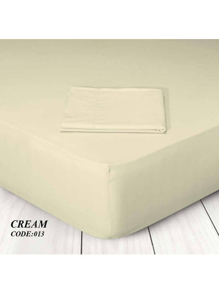 Marwa Σεντόνι Μονό Βαμβακερό 160x250 013 Cream