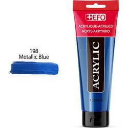 EFO 198 Metallic Blue Ακρυλικό Χρώμα Ζωγραφικής 120ml