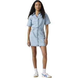 Levi's Mini Καλοκαιρινό Καθημερινό Φόρεμα Σεμιζιέ Τζιν Γαλάζιο 005I6-0003