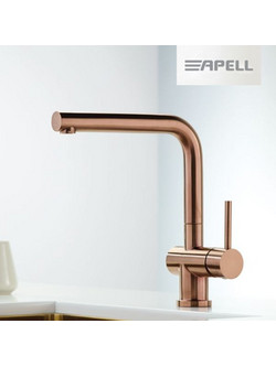 Apell AP6030-222 Μπαταρία Κουζίνας Πάγκου Διπλής Παροχής Ανάμεικτη Χάλκινη