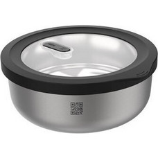 Gefu Provido Δοχείο Φαγητού Inox 500ml Ασημί Μαύρο