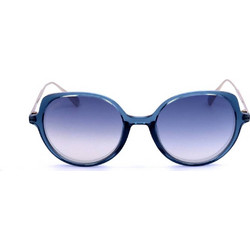 Max & Co MO0088 87W Γυναικεία Γυαλιά Ηλίου Τετράγωνα Κοκάλινα Ασημί Μπλε με Μπλε Φακό