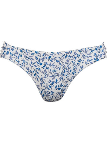 Rock Club Mediteraneo Bikini Slip Floral Λευκό Μπλε BP-3423-535