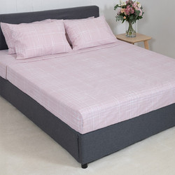 Naf Naf Σετ Σεντόνια King Size Βαμβακερά 270x280 Summit 152 Pacific Pink