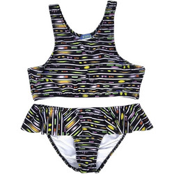 Tortue Παιδικό Μαγιό Bikini Set για Κορίτσι Μαύρο Λευκό S1-182-ETH