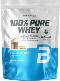 Biotech USA 100% Pure Whey Rice Pudding Πρωτεΐνη Ορού Γάλακτος Γράμμωσης Χωρίς Γλουτένη 900gr