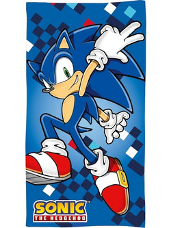 Sonic the Hedgehog Παιδική Πετσέτα Θαλάσσης Microfiber Μπλε 70x140cm 514693