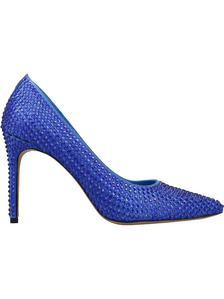 Haralas Γόβες με Τακούνι Στιλέτο με Στρας Royal Blue 22009
