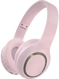 Tradesor ST-868 Ασύρματα Bluetooth Ακουστικά Over Ear Ροζ