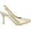 Desiree Γόβες Slingback Δερμάτινες με Λεπτό Ψηλό Τακούνι Χρυσές SAMI18