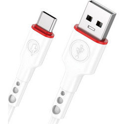 Leewello SJX-210 USB-A to USB-C 1m White Red