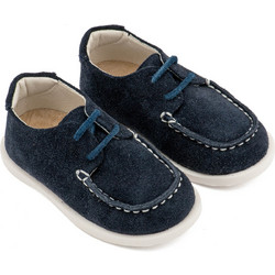 Babywalker Βαπτιστικά Loafers για Αγόρι Δερμάτινα Ανατομικά Navy Μπλε BW4315
