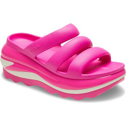 Crocs Mega Crush Γυναικείες Παντόφλες Καλοκαιρινές Platforms Ανατομικές Αντιολισθητικές Φούξια 209842-6TW