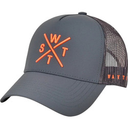 Watts Ανδρικό Καπέλο Jockey με Δίχτυ Snapback Υφασμάτινο Ανθρακί 8-1RTRIBE-W4220