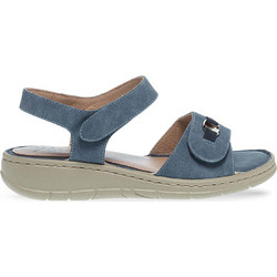 Parex Γυναικεία Σανδάλια Suede Ανατομικά Μπλε 11633141