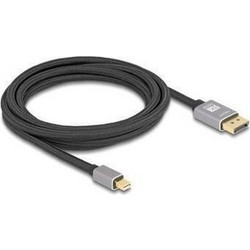 DeLOCK Καλώδιο DisplayPort 1.4 to Mini DisplayPort Male 3m Black 81093