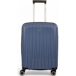 Rain RB80152C Βαλίτσα Καμπίνας 55x40x20cm με 4 Ρόδες Μπλε