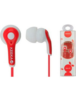 Keeka KA-01 Ακουστικά Ψείρες In-Ear Κόκκινα