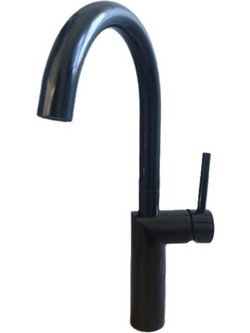 Cora 9210-A012640001B-400 Μπαταρία Κουζίνας Πάγκου Διπλής Παροχής Ανάμεικτη Μαύρη