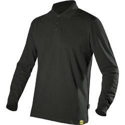 Diadora Ανδρική Μπλούζα Polo Μακρυμάνικη Μαύρη 177.954018-0013