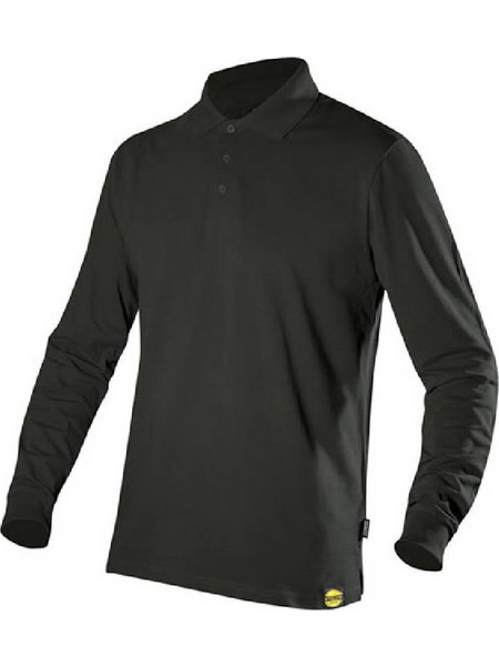 Diadora Ανδρική Μπλούζα Polo Μακρυμάνικη Μαύρη 177.954018-0013
