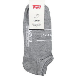 Levi's Ανδρικές Κάλτσες Κοντές με Σχέδια Γκρι 2Pack 37157