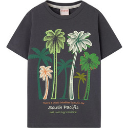 Boboli Παιδικό T-Shirt Κοντομάνικο Ανθρακί 513111-8116