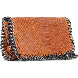 Passaggio Leather Γυναικείο Τσαντάκι Χιαστί Δερμάτινο Ταμπά με Αλυσίδα 5807-KR-42