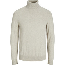 Jack & Jones Ανδρική Πλεκτή Μπλούζα Ζιβάγκο Εκρού 12157417