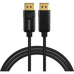 SAVIO Καλώδιο DisplayPort 1.4 to DisplayPort Male 2m Black CL-205