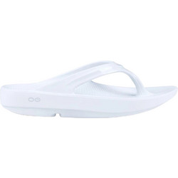 Oofos Oolala Γυναικείες Σαγιονάρες Flatforms Ανατομικές Αντιολισθητικές Λευκές 1400