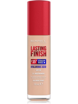 Rimmel Lasting Finish 35h 010 Rose Ivory Liquid Make Up SPF20 30ml