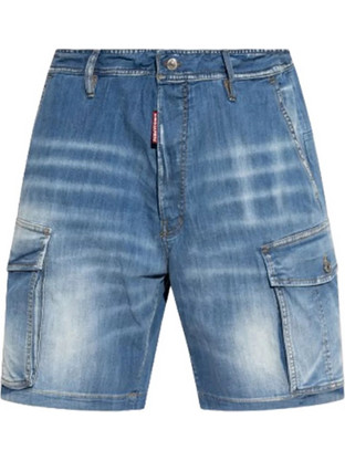Dsquared2 Ανδρική Βερμούδα Λινή Μπλε S71MU0884S30341-470