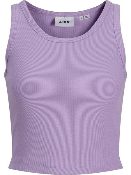 JJXX Γυναικείο Καλοκαιρινό Crop Top Ριπ Λιλά 12200401