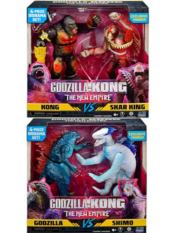 Playmates Toys Godzilla x Kong The New Empire Σετ Φιγούρες Δράσης για 4+ Ετών 15cm 4τμχ