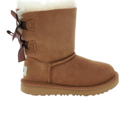 UGG Bailey Bow II Γυναικεία Μποτάκια Suede Ταμπά με Γούνα 1017394T-CHE