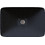 Sanitec Aktis 283 Επικαθήμενος Νιπτήρας Μπάνιου 60.5x38.5x9cm Μαύρος 152-283METALLICSPACE