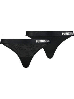 Puma Γυναικεία String Μαύρα 2Pack 701202507-001