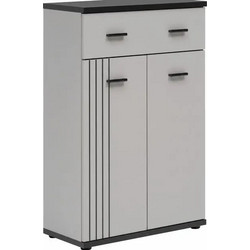 Possina Παπουτσοθήκη Μοριοσανίδας Mirox Γκρι M60xΠ32xΥ96cm 163053339
