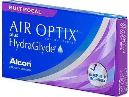 Alcon HydraGlyde Μηνιαίοι Φακοί Επαφής Πολυεστιακοί Σιλικόνης Υδρογέλης 6τμχ