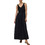 Vero Moda Maxi Καλοκαιρινό Καθημερινό Φόρεμα Μαύρο 10345917