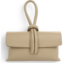 Passaggio Leather Γυναικείο Τσαντάκι Χειρός Δερμάτινο Εκρού 5052-KR-05