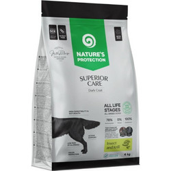 Nature's Protection Superior Care Dark Coat All Life Stages with Insect, Rice & Krill 4kg