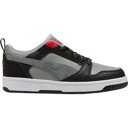 Puma Rebound V6 Παιδικά Sneakers Μαύρα Γκρι 405037-01