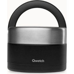 Qwetch Δοχείο Φαγητού Θερμός Inox 650ml Μαύρο QE2161