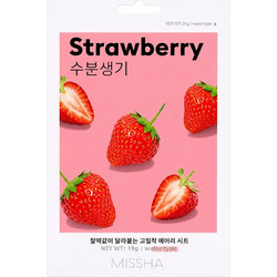Missha Airy Fit Strawberry Sheet Μάσκα Προσώπου για Ενυδάτωση 1τμχ