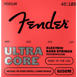 Fender 9250M Ultracore Σετ 4 Χορδές Ηλεκτρικού Μπάσου Nickel Plated Steel 45-105" Medium Tension