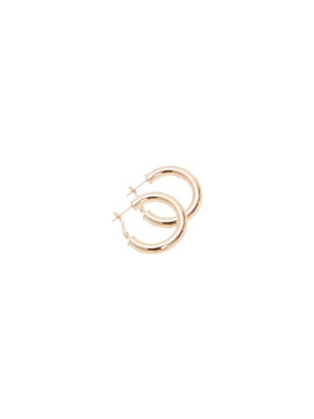 RO Accessories Γυναικεία Σκουλαρίκια Κρίκοι Ροζ Χρυσό E103G/25
