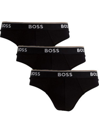 Hugo Boss Ανδρικά Σλιπ Βαμβακερά Μαύρα 3Pack 50475273-001