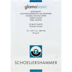 Schoellershammer Ριζόχαρτο Διαφανές σε Μπλοκ 21x29.7cm 50τμχ 25054